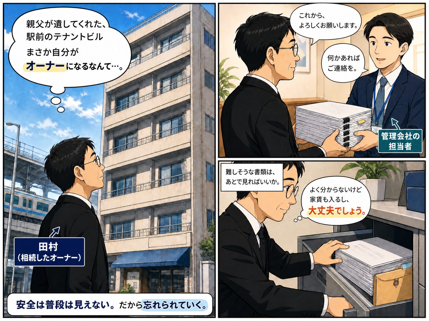 起：相続でテナントビルのオーナーになった田村さん