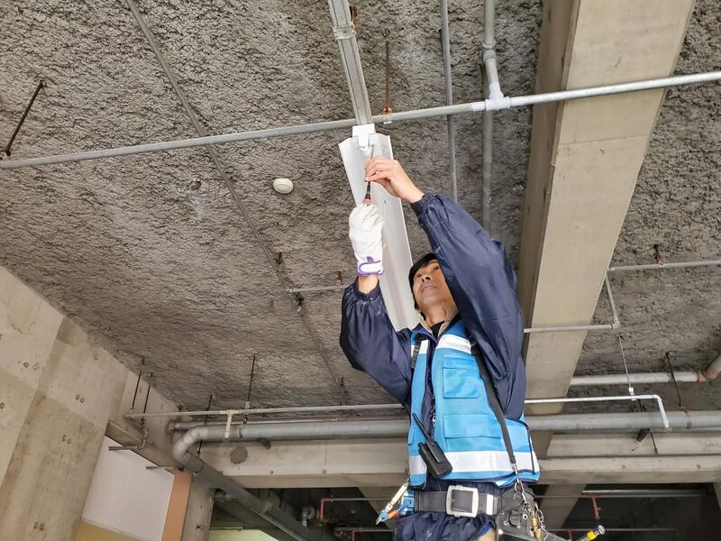 マンション 非常灯交換工事