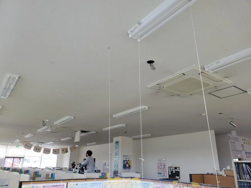 学習塾 非常灯交換工事
